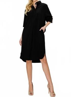 NEW JOH wendi tunic dress in black